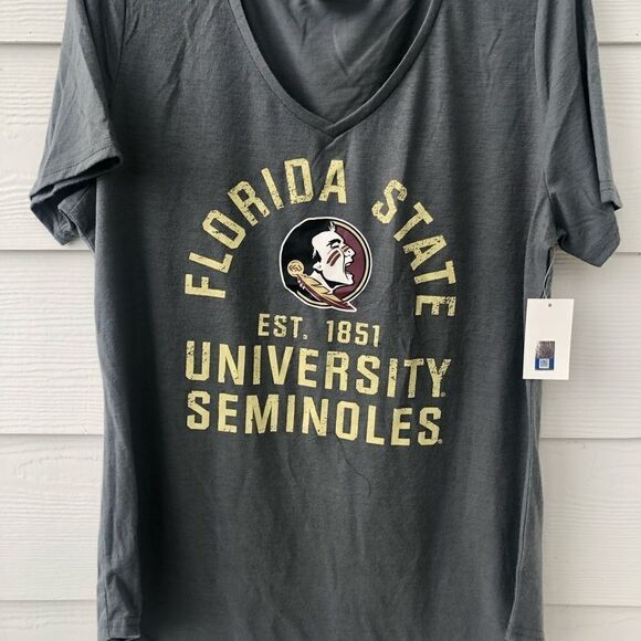 FSU Florida State Seminoles Ladies tee V-Neck - Picture 2 of 6
